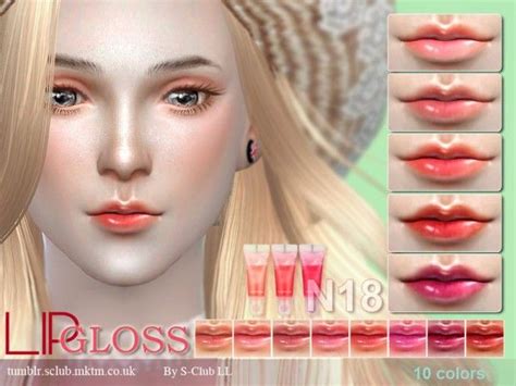 The Sims Resource Lipstick F18 By S Club Sims 4 Downloads Sims 4