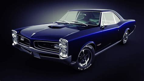 67 Pontiac Gto Car Gto Classic Muscle Car Blue Pontiac Hd