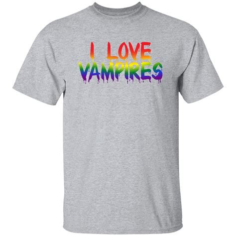 I Love Vampires Pride T Shirt By Night Studios