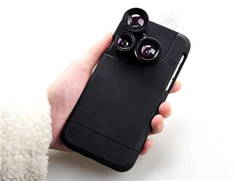 4 In 1 Camera Lens Kit Case Cover Wide Angle Macro Fish Eye Lense For
