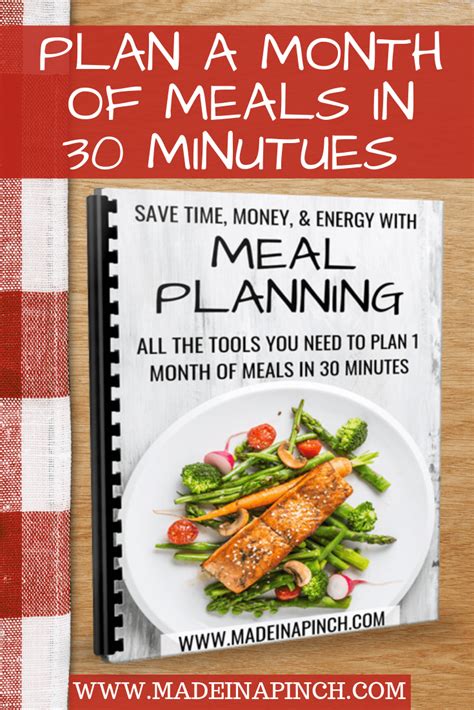 Meal Planning Freebie 1 Made In A Pinch