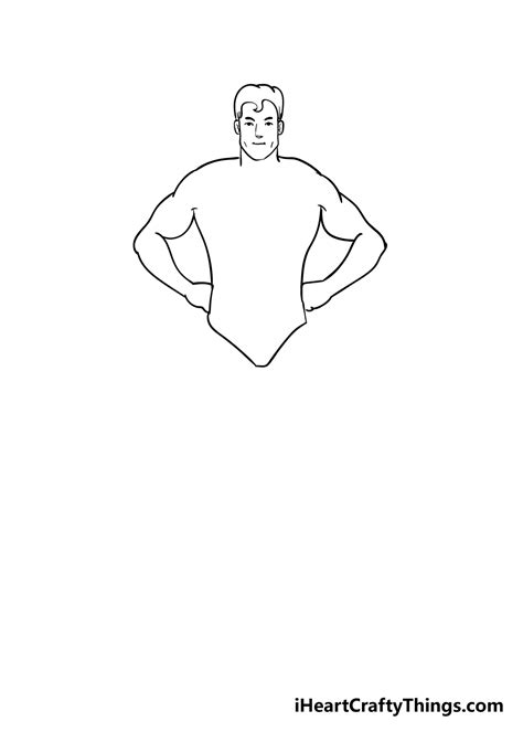 Superhero Drawing How To Draw A Superhero Step By Step