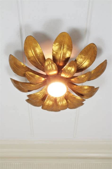 2014 china light good price ul ce lighting fixture led flush mount ceiling light fixtures. French, 1950s Gilt Iron Flower Shaped Sunburst Ceiling ...