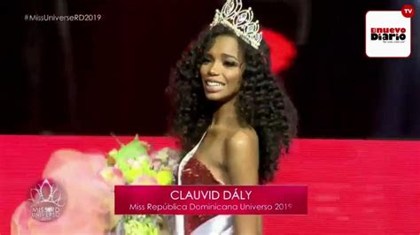 full performance clauvid daly miss dominican republic universe 2019 youtube