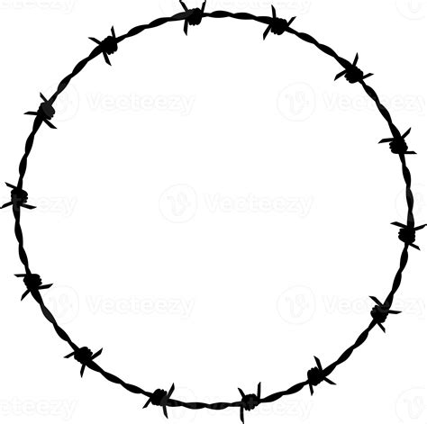 Barbed Wire Circle Png Illustration 8505772 PNG