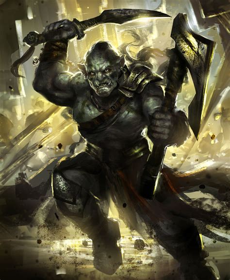 Orc Barbarian Arcane Gladiator Tcg By Manthoslappas On Deviantart