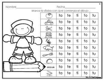 Actividades Para Las Silabas Con T Ta Te Ti To Tu