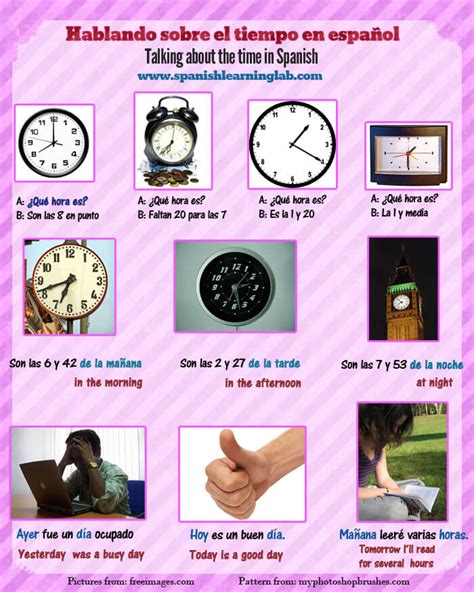 Telling Time In Spanish Phrases Conversations And Listening Practice