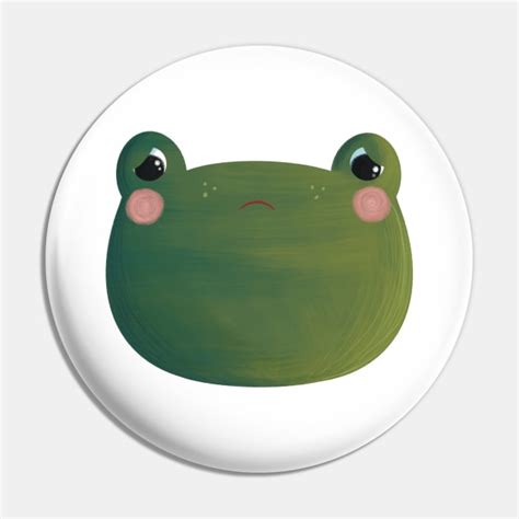 Sad Frog Sadness Pin Teepublic