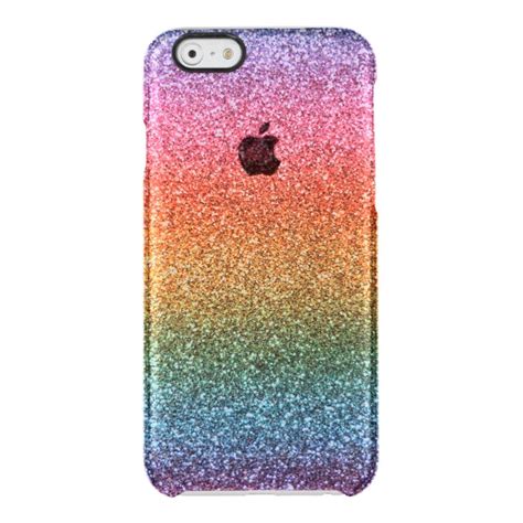 Save 20 Off Bright Rainbow Glitter Clear Iphone 66s Case Case Plus