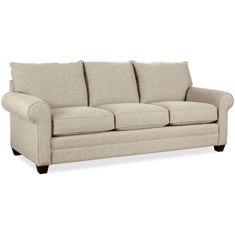 Bassett Alexander Roll Arm 2712 72fc2 Casual Sofa With Rolled Arms