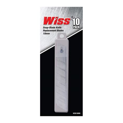 Crescent Wiss Snap Knife Replacement Blades 18mm 10 Piece