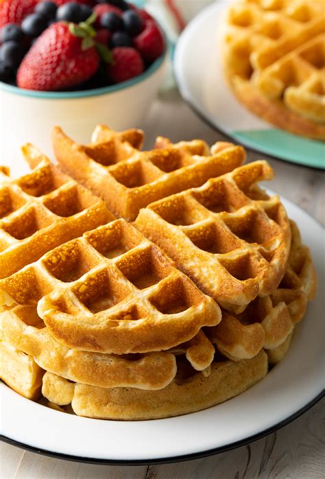 Simple And Easy Waffle Recipe Fluffycrispy Waffles A Spicy Perspective