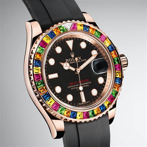 Introducing The Rolex Yacht Master 40 With Multi Color Gem Set Bezel