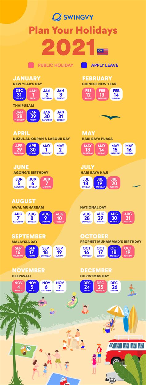Calendar Week 2021 Malaysia 2021 Business Project Planning Calendar