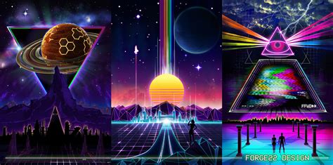 Synthwave Outrun Visual Art And Design Forge22 Design