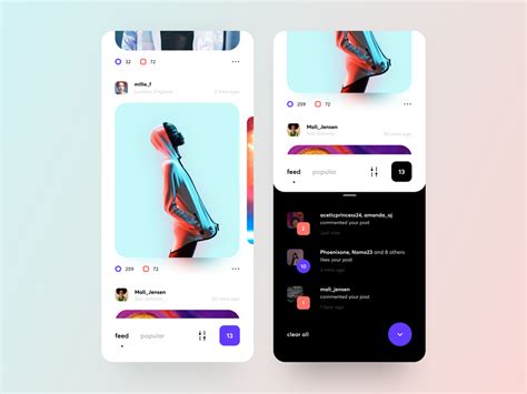 Fresh Ui Design For A Social App By Cuberto On Dribbble