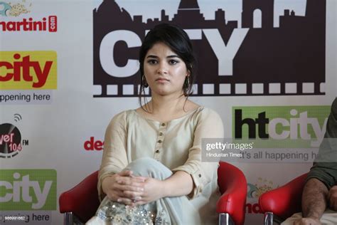 bollywood actress zaira wasim during an exclusive interview with ht news photo getty images
