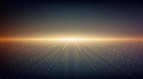 Abstract Vector Infinity Background Glowing Stars With Illusion Of