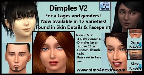 Dimples Original Content Sims 4 Nexus Sims 4 Dimples Sims