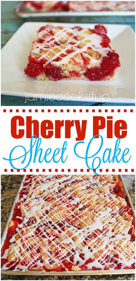 Cherry Pie Sheet Cake