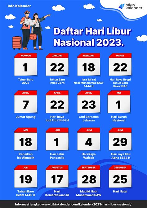 Kalender Hari Libur Nasional Indonesia 2025 Publichol