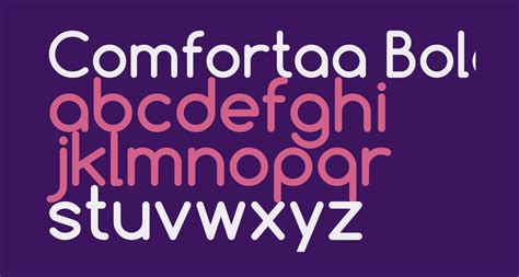 Comfortaa Bold Free Font What Font Is