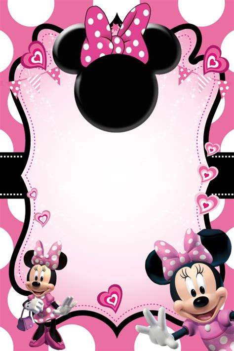 Configura un fondo de pantalla roblox hd 2019 y disfruta de estas imágenes gratis para que tu teléfono tenga el mejor aspecto. Invitaciones Minnie Mouse para Imprimir - Mega Idea