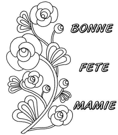 Lancée en 1987 par la marque de café du même nom, la fête des grands mères est tout de même une sacrée belle initiative ! Coloriage pour une future carte...