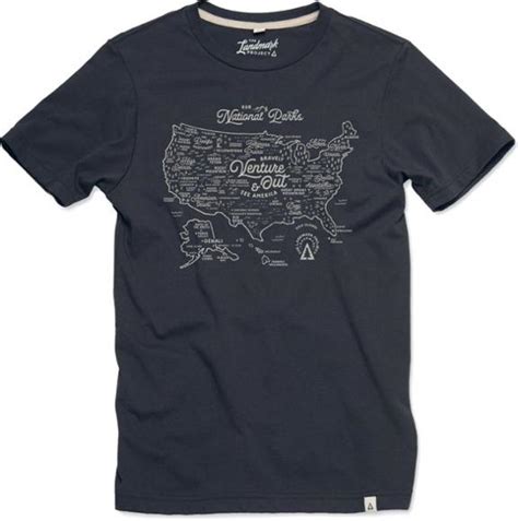 The Landmark Project National Parks Map T Shirt Rei Co Op