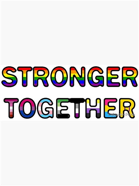 Stronger Together Pride Flags Canvas Print By Palpable Pride