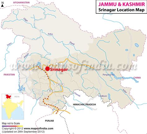 Where Is Srinagar Located In India Srinagar Location Mapjammu And