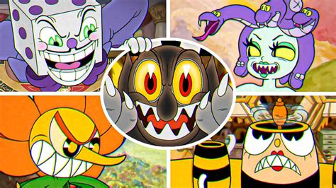 Cuphead All Bosses Fight Gameplay Youtube