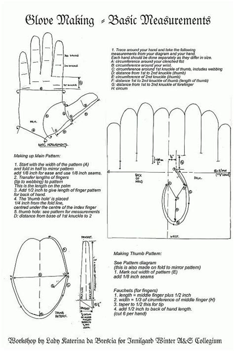 Gloves 3 Fingered Leather Gloves Pattern Gloves Pattern Sewing