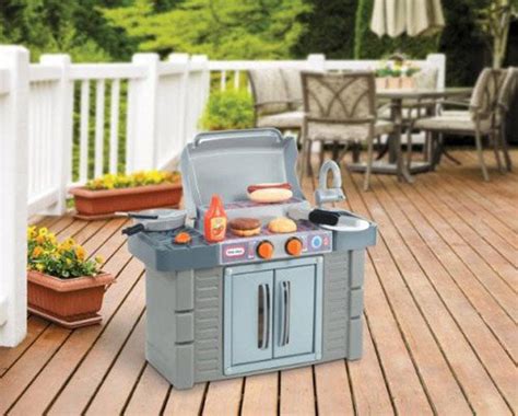 Little Tikes Premium Bbq Grill Pretend Cooking Playset W Playfood Kids