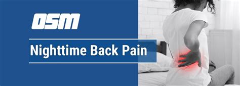 Nighttime Back Pain Orthopedic And Sports Medicine