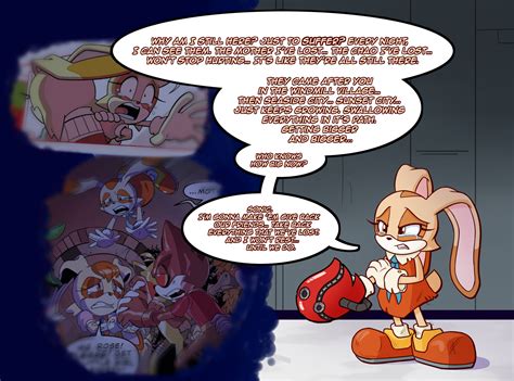 as cream the rabbit contemplates the events of the past few sonic comics she begins to feel a