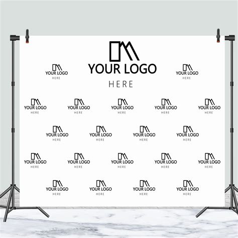 Custom Step And Repeat Logo Wall Photography Backdrop White Etsy Canada