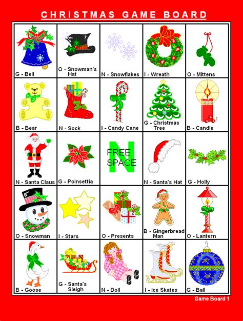 Printable Bingo Christmas Game Xmasblor