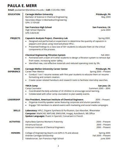 Undergrad cv template under fontanacountryinn com. 14+ College Student Resume Templates in Word | Pages | Publisher | PSD | PDF | Free & Premium ...