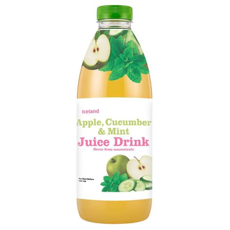 Iceland Apple Cucumber And Mint Juice 1l Fruit Juice Iceland Foods