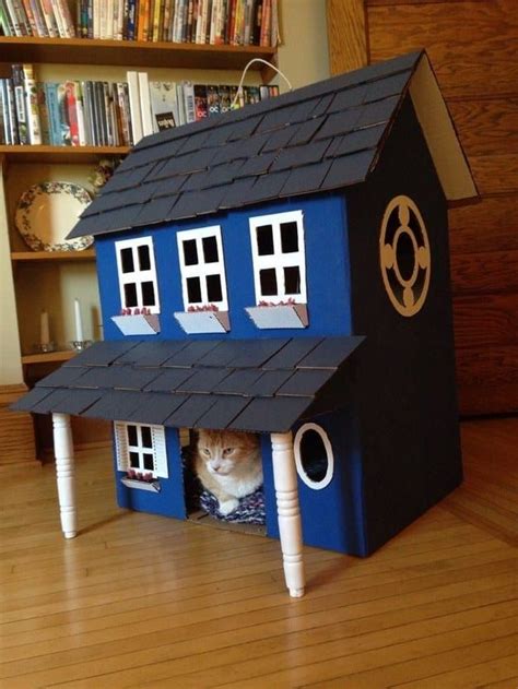 19 Spectacular Cat Houses Made Entirely Out Of Cardboard Casita Para