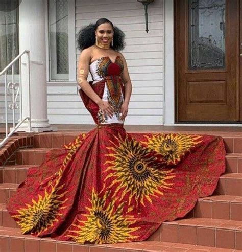 African Mermaid Dress Ankara Maxi Dress African Prom Dress Etsy