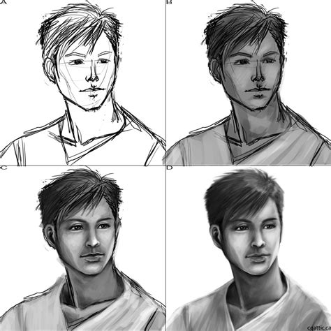 The human face ranks at the very top of the hierarchy of things the eye is immediately drawn to: How to Draw a Face in 4 Steps With Photoshop