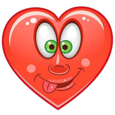 Heart Emoticons Smiley Emoji Cartoon Red Heart Emoticons Smiley