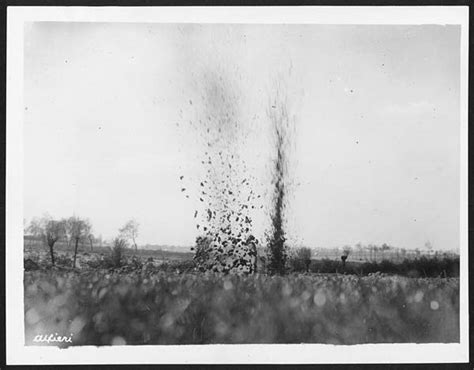 40 X25052 German Shell Bursting Close To Our Trenches British