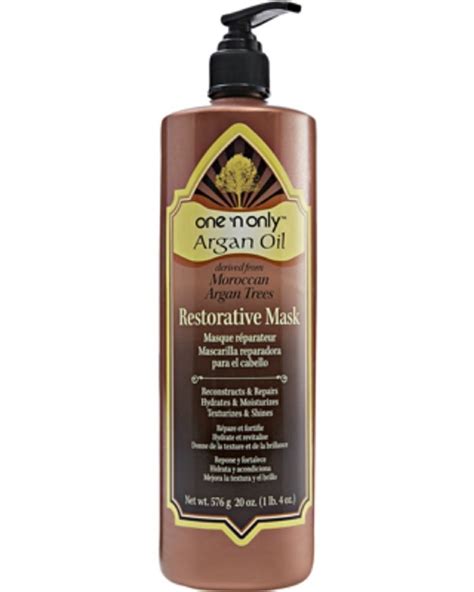 Argan oil is an ideal product to use to protect your hair from heat damage, breakage, and split ends we walk through when oil is extracted from morocco's argan trees, it can be used as body oil, hair oil, even as cooking oil. One N Only Argan Oil Restorative Hair Mask, 20 Oz ...