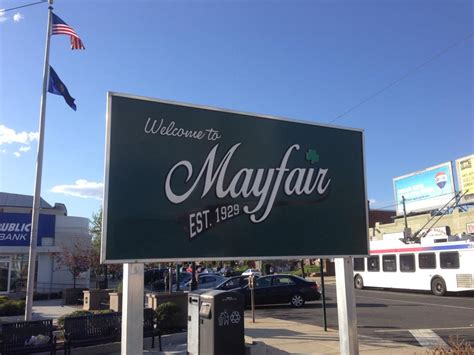 Mayfair Sign Philadelphia Neighborhoods