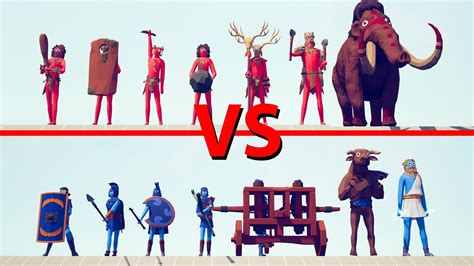 Tribal Team Vs Ancient Team Totally Accurate Battle Simulator Tabs