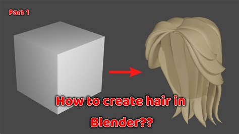 How To Create Hair In Blender Soranoni Part 1 Youtube